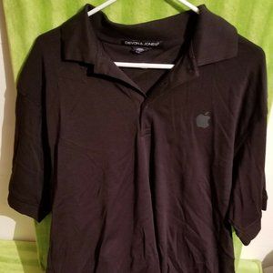 Apple Computer - Apple Logo Black Polo Shirt